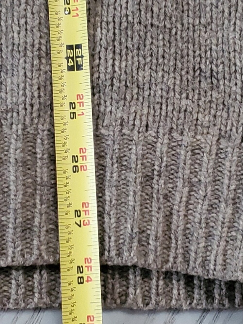 Cherokee Lambs Wool Blend Crewneck Sweater - Green and Gray. Large. - Picture 4 of 9